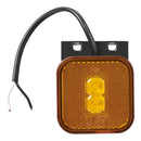 2er Set LED Seitenmarkierungsleuchte 12/24V – Orange, 65 x 65 mm, mit Halter,