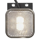 4er Set LED Seitenmarkierungsleuchte 12/24V – Weiß, 65 x 65 mm, mit Halter,