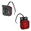 LED Seitenmarkierungsleuchte 12/24V – Rot, 65 x 65 mm, mit Halter, – APT