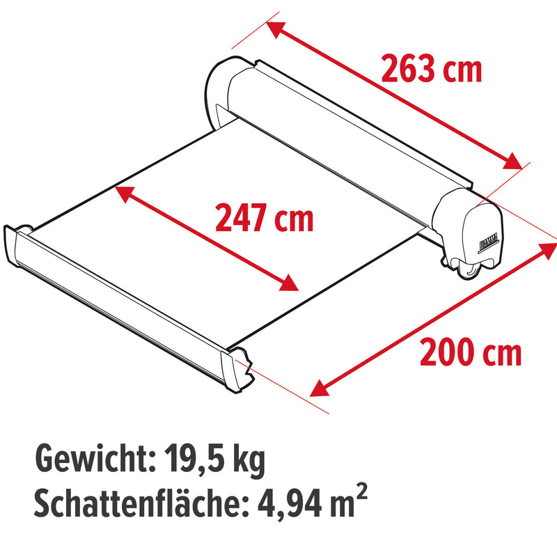 markise fiamma f45 plus Fiamma F45 S Markise Gehäuse Black 260cm,