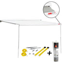 Fiamma F45 S Markise Gehäuse Weiß 260cm, Tuch royal grey + Sikaflex 522