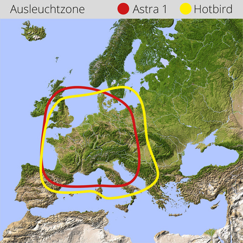 Megasat Campingman Portable ECO Multi Sat Anlage  -  Satellitenschüssel - weiß