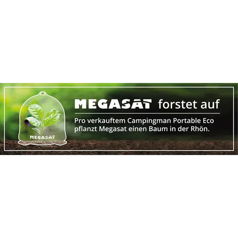 Megasat Campingman Portable ECO Multi Sat Anlage  -  Satellitenschüssel - weiß