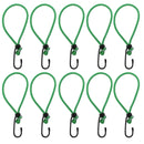 10x Metallhaken mit elastischer Expander Schlaufe für Anhängernetze, Planen