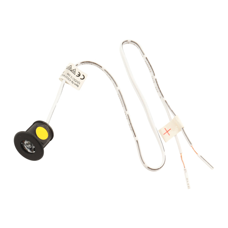 4x Einbaustrahler 12V Mini LED-Spot 50lm Leuchte schwarz für Wohnwagen Wohnmobil