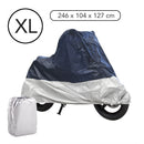 Stahl Motorradwippe Vorne Radgröße 17"-21" Set inkl. Motorradgarage Abdeckplane – Motorradständer inkl.