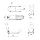 ACE Bikes SteadyStand Fixed Modell 152 Motorrad Wippe 10" - 19" 90 - 130 mm