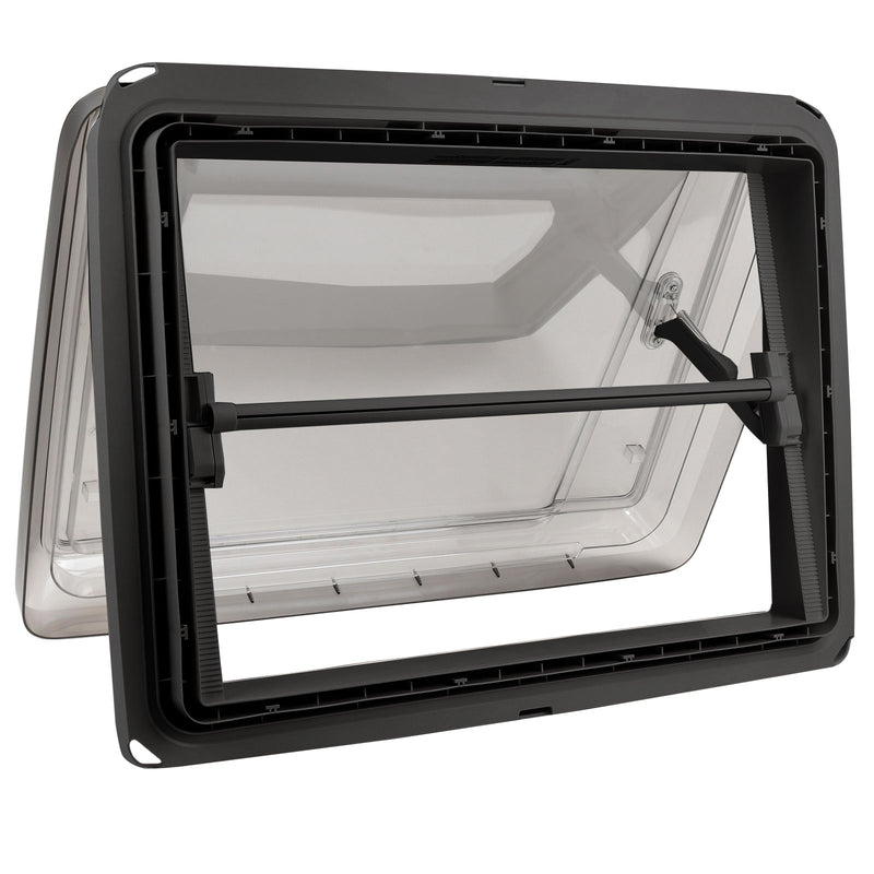 MPK VisionStar L pro Schwarz Dachhaube 70x50 + Dichtmasse Adapterrahmen pssd. für Ducato