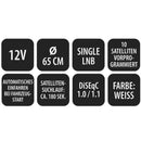 Carbest X65 MultiSat - automatische Sat-Anlage Single LBN - Wohnmobil, Wohnwagen