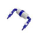 Trinkwasserfiltersystem mit Schnellkupplung für gewinkelte Anschlüsse 211x67,5mm