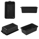 Ölauffangwanne 6 Liter schwarz Kunststoff mit Ausgießer für Motorrad, Atv, Auto