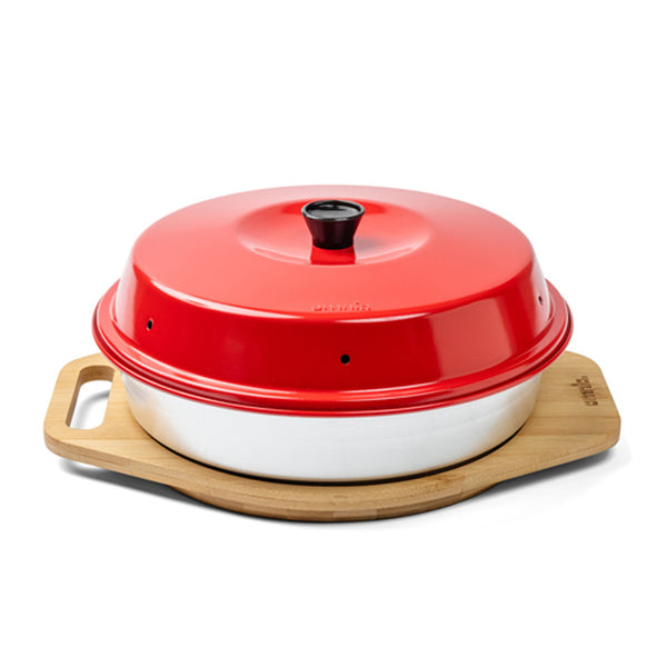 Omnia Bambus Untersetzer 312 x 235 x 22 mm Campingbackofen Schneidebrett Trivet