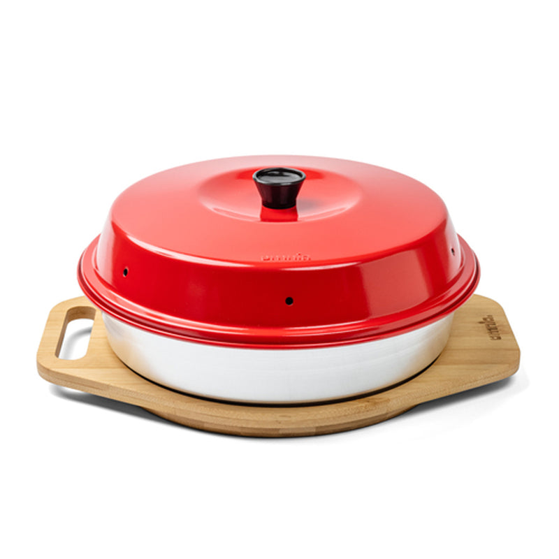 Omnia Bambus Untersetzer 312 x 235 x 22 mm Campingbackofen Schneidebrett Trivet