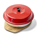 Omnia Bambus Untersetzer 312 x 235 x 22 mm Campingbackofen Schneidebrett Trivet