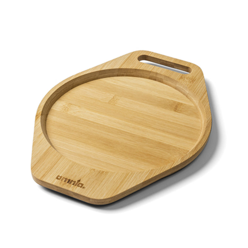 Omnia Bambus Untersetzer 312 x 235 x 22 mm Campingbackofen Schneidebrett Trivet
