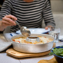 Omnia Bambus Untersetzer 312 x 235 x 22 mm Campingbackofen Schneidebrett Trivet