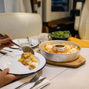 Omnia Bambus Untersetzer 312 x 235 x 22 mm Campingbackofen Schneidebrett Trivet