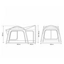 Aufblasbares Heckzelt Movelite Tail 1 Luft Busvorzelt 250x440cm Zelt freistehend