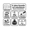 Aufblasbares Heckzelt Movelite Tail 1 Luft Busvorzelt 250x440cm Zelt freistehend