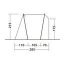 Heckzelt Dunecrest Drive Away Camping Zelt passend für Rifter, Berlingo, Caddy
