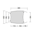 Heckzelt Dunecrest Drive Away Camping Zelt passend für Rifter, Berlingo, Caddy