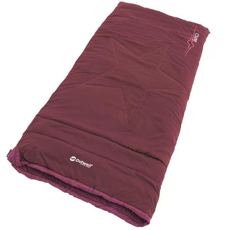 Outwell Schlafsack CHAMP Kids, Deep Red, 150x70cm Deckenschlafsack Decke