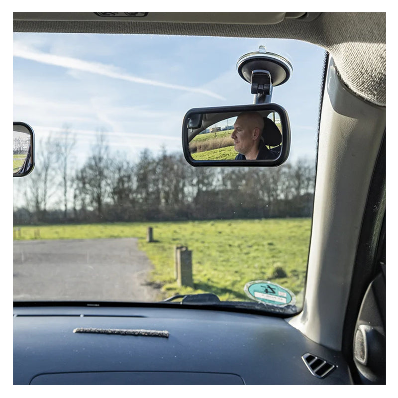 Panorama-Rückspiegel mit 4cm Flexarm - Universal Wohnwagen Caravan Spiegel