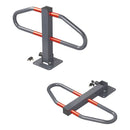 2er Set Parkbügel mit integriertem Schloss aus Stahl Aufrecht (BxH): 70 x 45,8 cm