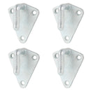 4x Planenhaken Metall mit Öse 40x45mm Dreieck Stahl verzinkt Netz Haken Anhänger