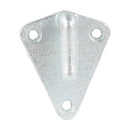 4x Planenhaken Metall mit Öse 40x45mm Dreieck Stahl verzinkt Netz Haken Anhänger