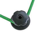 5x Planenhaken rund Kunststoff Ø 25 mm schwarz 6mm Bohrung