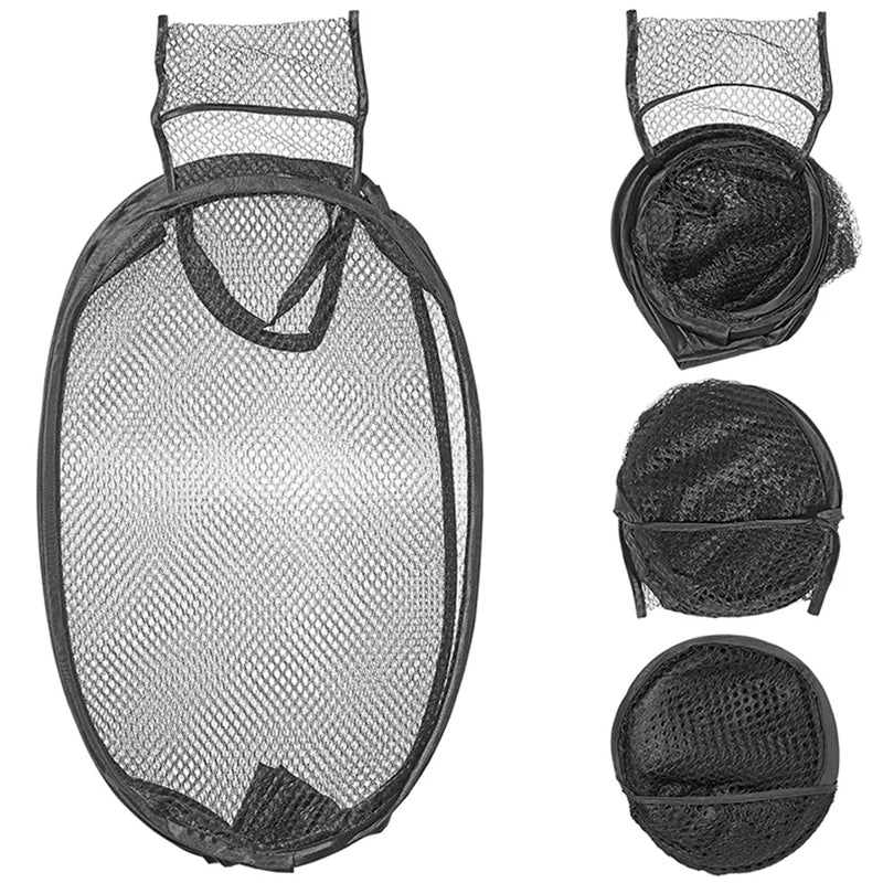 2er Set Pop-Up Wäschesack, faltbarer Wäschekorb, Wäschebeutel 34x34x57cm Camping