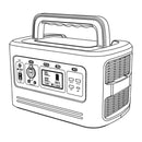 Carbest® Portable Power Station 32Ah 240V out PV aufladbar USB A+C Unit