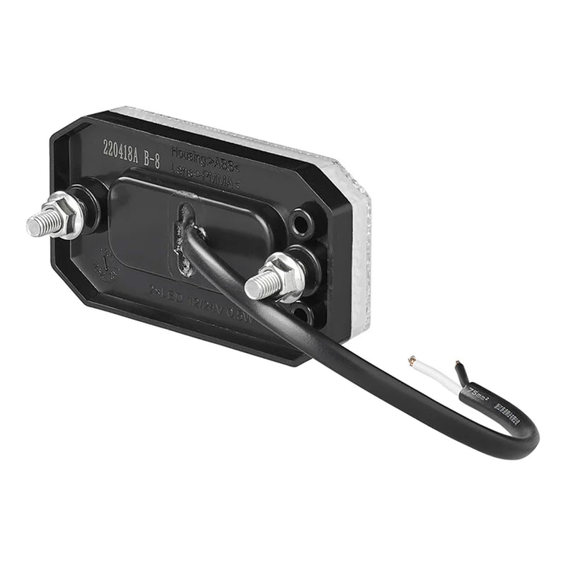 4er Set LED Seitenmarkierungsleuchte 12/24V – Weiß, 80x44 mm, wasserdicht &