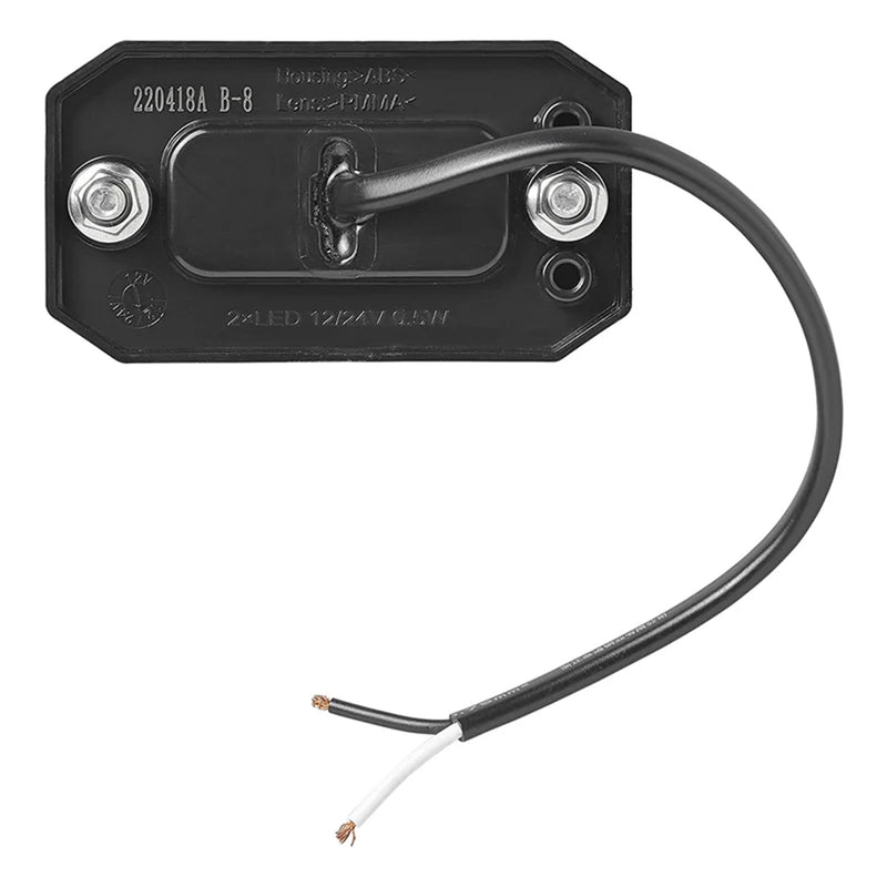 2er Set LED Seitenmarkierungsleuchte 12/24V – Weiß, 80x44 mm, wasserdicht &