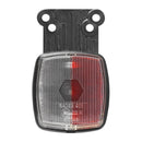 4x Positionsleuchte rot weiß Rückstrahler mit Halter Anhänger Begrenzungsleuchte