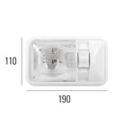 Aufbauleuchte 24-Leds, 12V, 320lm, 38x208x127mm, Kunststoff, weiß – ProPlus