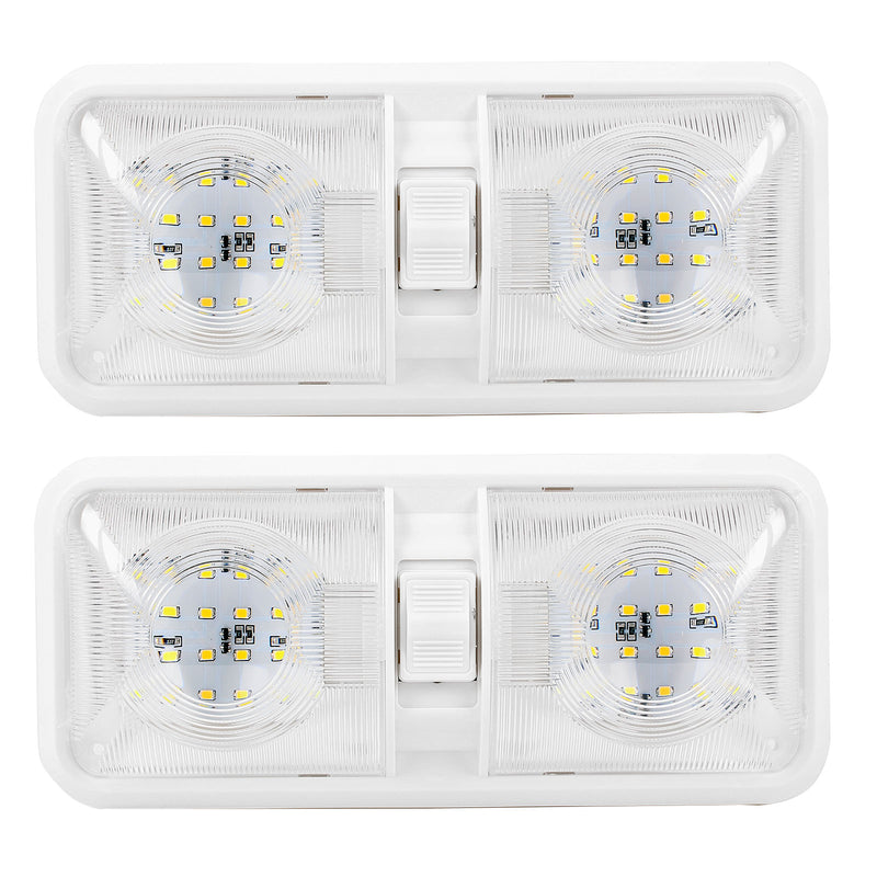 Aufbauleuchte 48-Leds 2er Set, 12V, 640lm, 38x288x127mm, Kunststoff