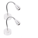 2er Set Aufbauspot Led flexiblem Schwanenhals 12v, 120lm, Ø65x110-260mm