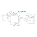 Containerschloss Heavy Duty gehärtetem Stahl 23-42cm Zylinderschloss Schutzkappe