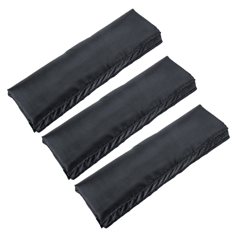 3er Set Eckenschoner schwarz 25x8 cm, Wamovo