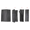 3er Set Eckenschoner für Sturmbänder schwarz Klettverschluss 25x8 cm