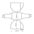 Deichsel Fahrradträger 2 Fahrräder, klappbar, 4,6 Kg + XL Fahrradhülle