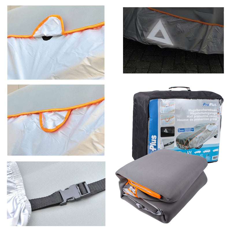 ProPlus Hagelschutzgarage L für Mittelklassewagen 482x177x119 cm + Parkscheibe