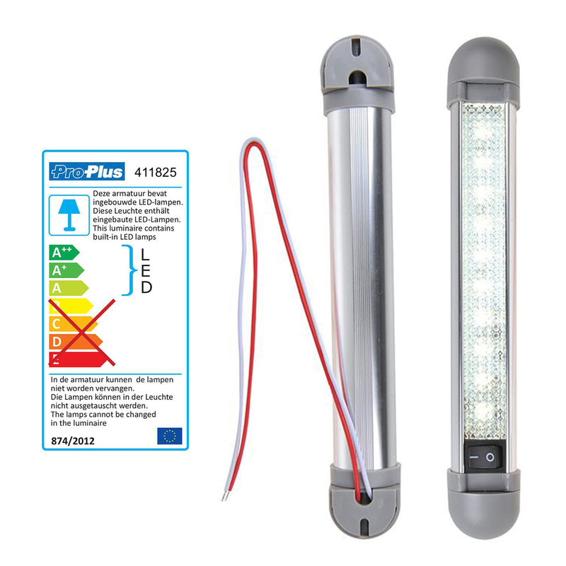 Linienleuchte 10 LED 12v, 150lm, 225x35x33mm