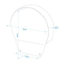 Radabdeckung Aluminium reflektierend 16" Reifenabdeckung Wohnwagen, Wohnmobil