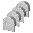 4er Set Radabdeckung Aluminium reflektierend für 15–17 Zoll Reifen – UV-Schutz & 7-lagige Isolierung