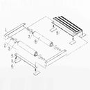 Motorrad Drehhilfe schwarz Alu 200 Hinterreifen Putzhilfe Kettenpflege