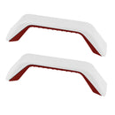 2x Wohnwagen Rangiergriff, 180 mm, Kunststoff, Unterteil Rot, Oberteil Lichtgrau