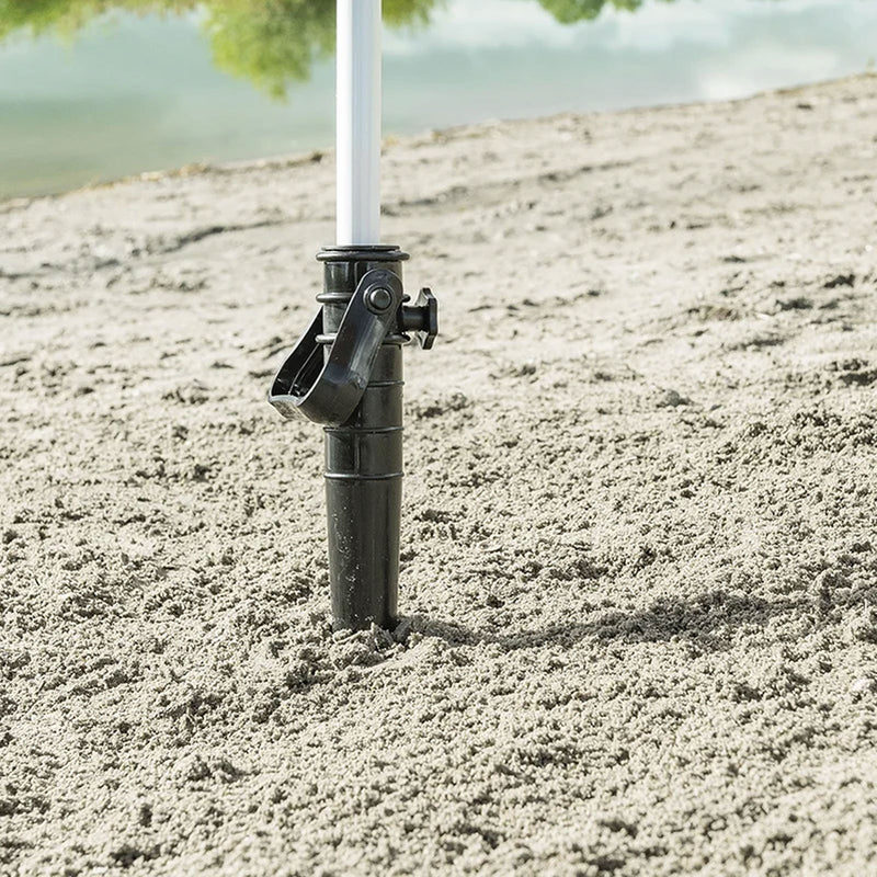 Camping Rasendorn Bohrer für Sonnenschirm Sat Schüssel Wäschespinne 38cm schwarz